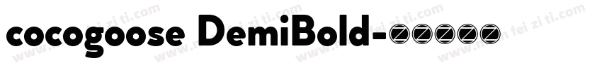 cocogoose DemiBold字体转换